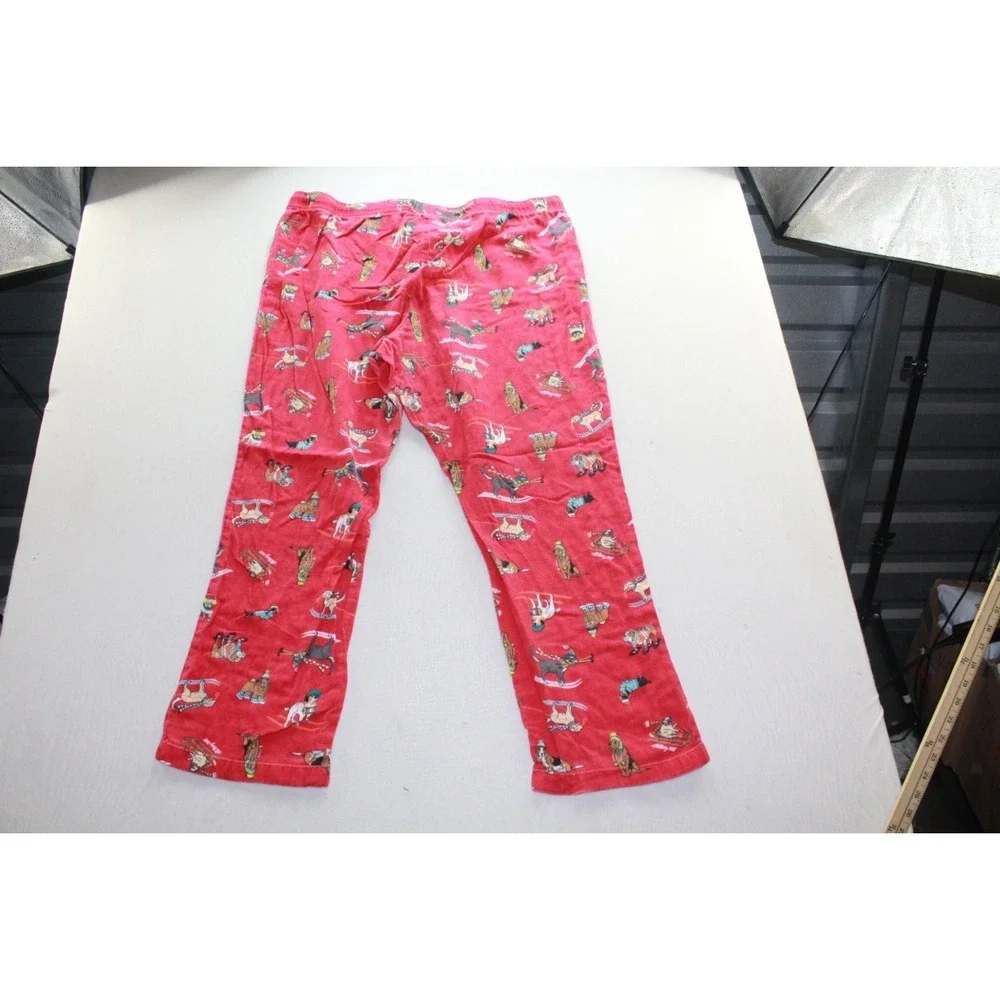 Old Navy Pajama Pants XL Red Dog Print Lounge Sleepwear Drawstring